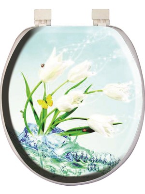 Softy Classic Desenli Yumuşak Klozet Kapağı