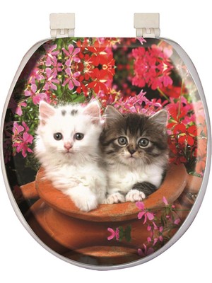 Softy Classic Desenli Yumuşak Klozet Kapağı