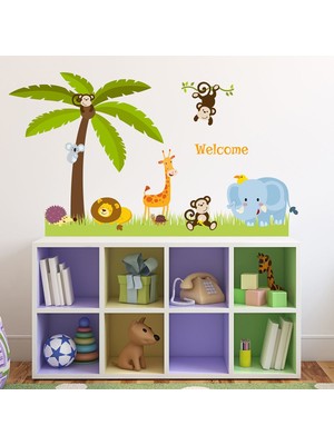 Tilki Dünyası Çocuk ve Bebek Odası Sevimli Hayvanlar Duvar Sticker Seti