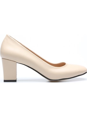 Rovigo Plus Vizon Cilt Kadın Klasik Ayakkabı