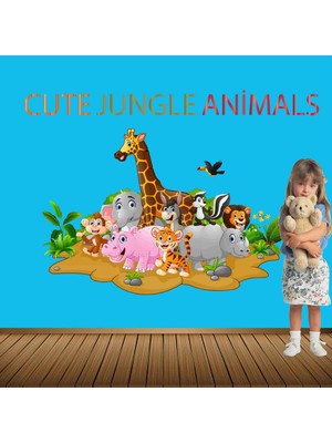 Kt Decoration Orman Hayvanları Serisi Çocuk Odası Duvar Sticker