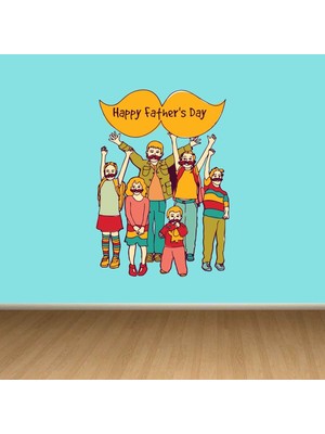 Kt Decoration Babalar Günü Temalı Duvar Sticker