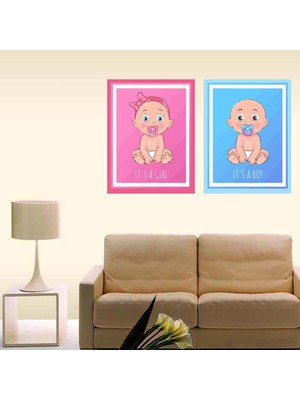 Kt Decoration Kız ve Erkek Figürü Duvar Sticker