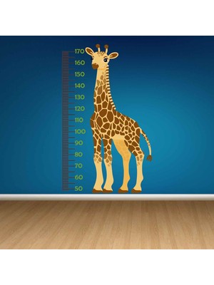 Kt Decoration Özel Tasarım Zürafa Boy Ölçer Çocuk Odası Duvar Sticker