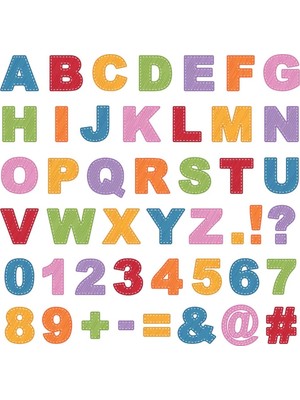 Kt Decoration Ingilizce Rakamlar Sayılar ve Şekiller Eğitici Sticker