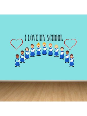 Kt Decoration Okul Temalı Çocuk Odası Duvar Sticker