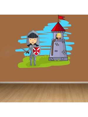 Kt Decoration Rapunzel ve Sevimli Asker Çocuk Odası Duvar Sticker