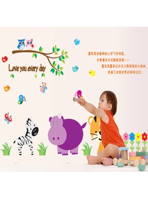 Kt Decoration Çocuk Odası Dekorasyonu Sevimli Hayvanlar Hediyelik Duvar Dekoru