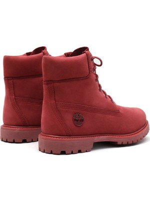 Timberland 6 in Premium Kadın Bot Kırmızı