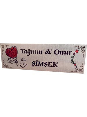 Umut Reklam Kapı Isimliği Model 02 (Gümüş)