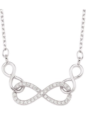 Altın Sepeti Gümüş Sonsuz Bağ Kolyesi G806Kl