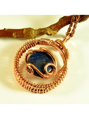 Mba Handmade Jewelry El Yapımı Lapis Lazuli Kristali Kolye