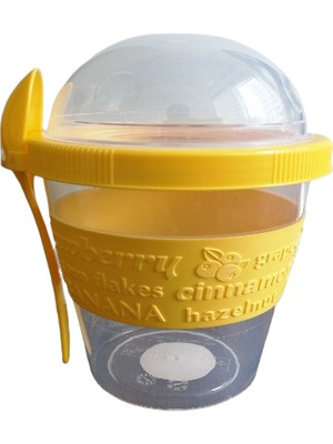 Titiz Plastik Yoghurt Container 600 ml + Kaşık
