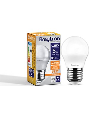 Braytron 5 W E-27 Duy 3000 K Gunışığı Işık Mini LED Ampul - BA11-0520