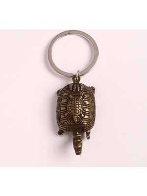 new life promosyon nl Bronz Timsah Figür Tasarımlı Metal Anahtarlık