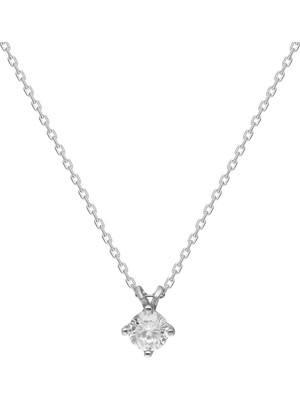 Glorria Dt0215Kl Gümüş Tektaş Kolye