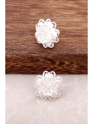 Sümer Telkari İşçilikli El Yapımı Yöresel Gümüş Küpe 318