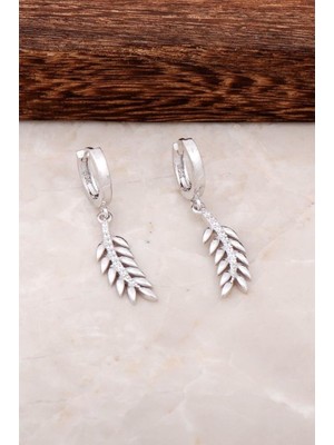 Sümer Telkari Başak Tasarımlı Gümüş Halka Küpe 4449