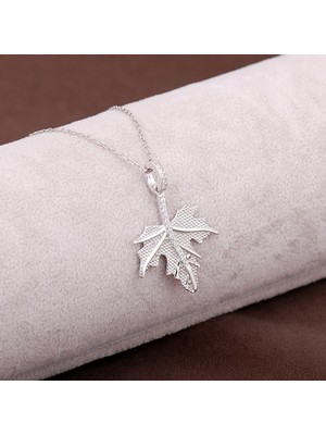 Sümer Telkari Asma Ağacı Yaprağı Tasarım Gümüş Kolye 2939