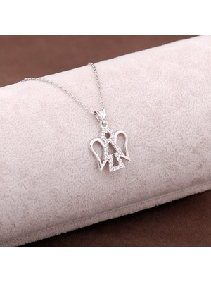 Sümer Telkari Melek Tasarım Gümüş Kolye 2946