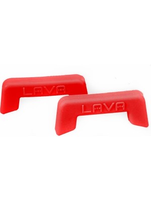 Lava Döküm Tencere Uyumlu 12 cm Kırmızı Silikon Sap Seti 2'li Isıya  Tutacak