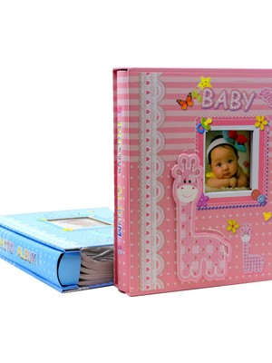 15x21 Kutulu Bebek Fotoğraf Albümü Pembe
