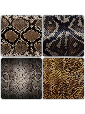 Oscar Stone Doğaltaş Bardak Altlığı  4'lü Set 10 x 10 cm