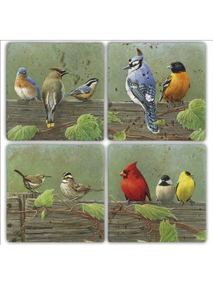 Oscar Stone Doğaltaş Bardak Altlığı  4'lü Set 10 x 10 cm