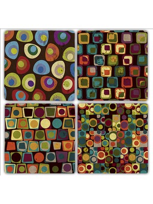 Oscar Stone Doğaltaş Bardak Altlığı - 4'lü Set 10 x 10 cm