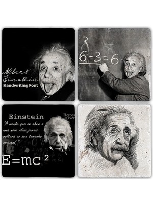 Oscar Stone Doğaltaş Bardak Altlığı - 4'lü Set 10 x 10 cm