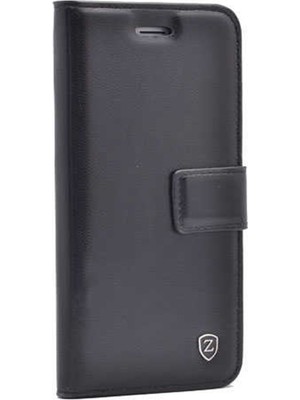 Case Street Apple iPhone 11 Kılıf Delüx Cüzdan Kartvizitli Para Gözlü Kopçalı + Nano Glass Siyah