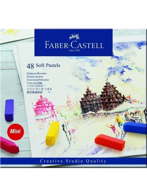 Faber-Castell Creative Studio Toz (Soft) Pastel Boya 48 Renk Yarım Boy