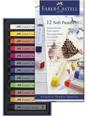 Faber-Castell Creative Studio Toz (Soft) Pastel Boya 12 Renk