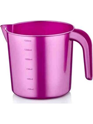 Zambak Maşrapa 125 Pembe Renkli Kullanışlı Ölçü Kabı Dayanıklı Malzeme ile Üretilmiştir