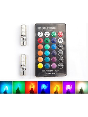 Space Uzaktan Kumandalı Silikon 6x2 T10 Ledli Ampul / LAAM312