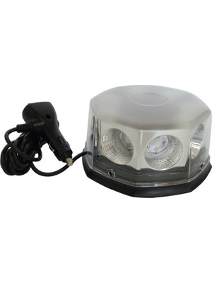 Space Mıknatıslı Tepe Lambası Cree Ledli Yuvarlak Kırmızı Mavi 12V / LAIK110