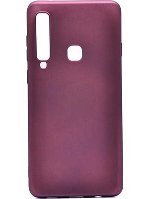 Efsunkar Samsung Galaxy A9 2018 Kılıf Ultra Lüx Premier Lüx Silikon Kılıf - Mürdüm