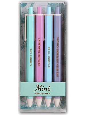 Syloon Pyrus Tükenmez Kalem Seti Yeşil 4'lü