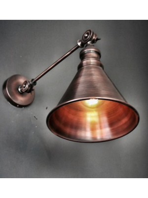 Riolight  Retro Mafsallı Bakır Eskitme Aplik Çap 19 cm