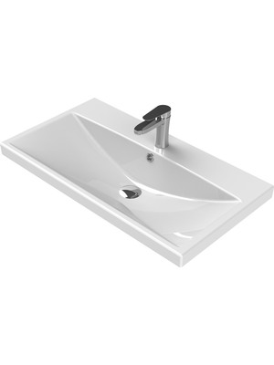 Turkuaz Seramik Elite Etajerli Lavabo 80  x  45 cm