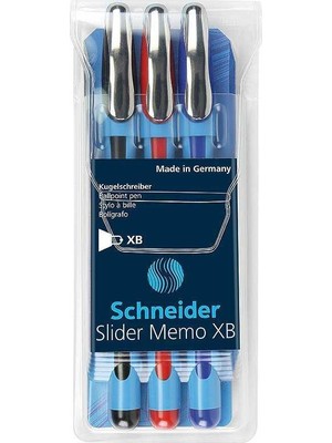 Schneider Slider Memo x B Tükenmez Kalem 3 Renk150293