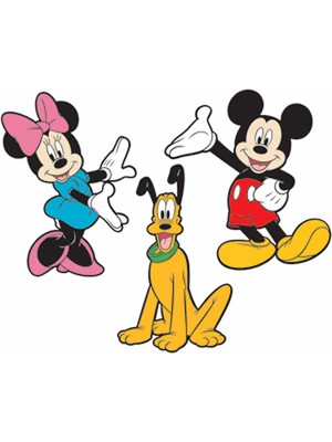 York RoomMates RMK2379FLT Mickey Mouse, Minnie Mouse ve Pluto Duvar Sticker