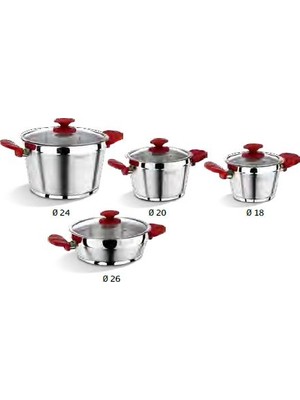 Bonera Etna 8 Parça Tencere Seti