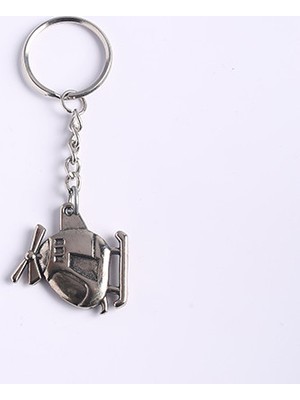 new life promosyon nl Halikopter Tasarımlı Metal-Krom Anahtarlık