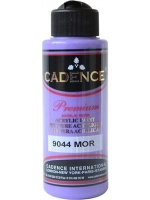 Cadence Premium Akrilik Boya 120 ml Mor 9044 Yüksek Kapatma Gücüne Sahip Non-Toksik Boya