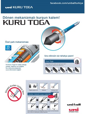 Uni-Ball Kuru Toga Versatil Kalem M7-450T 0.7 (Yeşil)