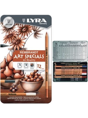 Lyra Rembrandt Art Specials Karakalem Eskiz Çizim Seti 12'li