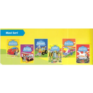 Aktiviteli Boyama Kitabı Mavi Seti (6 Kitap Takım)