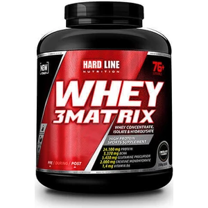 Hardline Nutrition Whey 3 Matrix Protein Tozu 2300 gr 76 Servis 4 Aromalı
