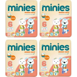 6 Numara Bebek Bezi 16+ kg 28 x 4 112 Adet 4'lü Paket